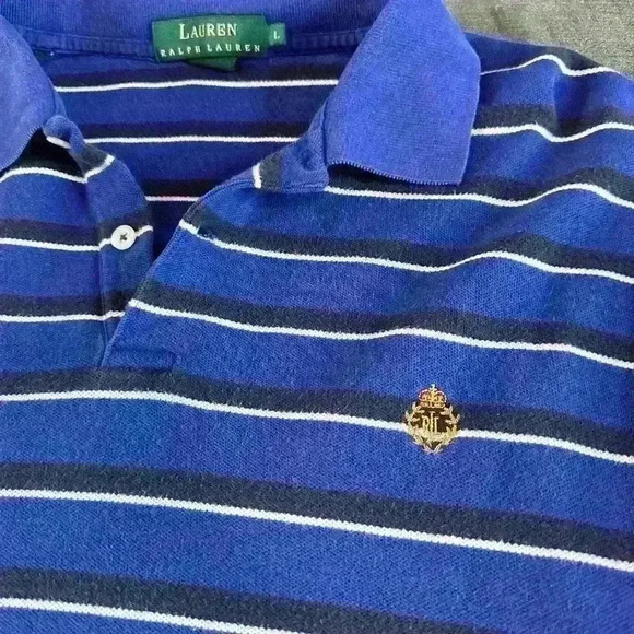 Ralph Lauren men's polo shirt casual beach golf short sleeve men's size L - Picture 3 of 3